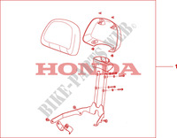 ENCOSTO TRASEIRO para Honda 700 DN01 EASY RIDER 2008