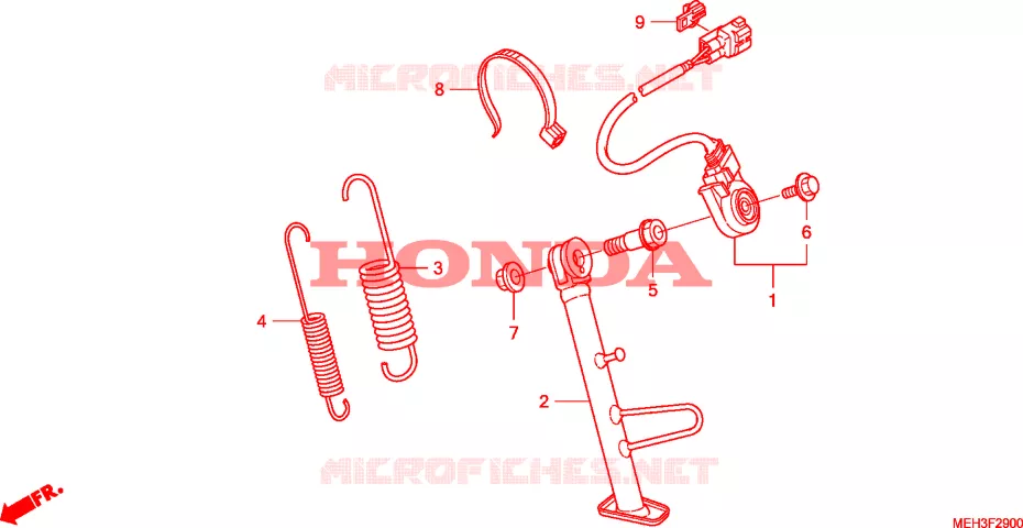 DESCANCO Honda MOTO 700 DN01 2008  NSA700A8