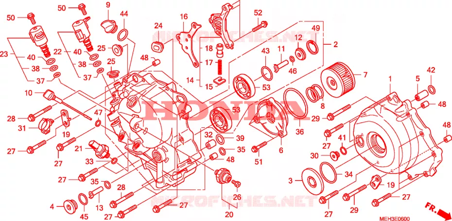 TAMPA CARTER DIREITA Honda MOTO 700 DN01 2008  NSA700A8