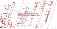 FORQUILHA FRENTE para Honda CB 1300 BI COULEUR 2003