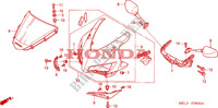 CARENAGEM SUPERIOR (CBR1000RR4/5) para Honda CBR 1000 RR FIREBLADE 2005