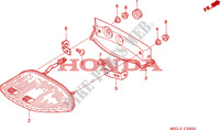 LUZ TRASEIRA para Honda CBR 1000 RR FIREBLADE 2007