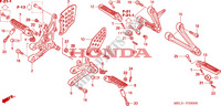 POUSA PES para Honda CBR 1000 RR FIREBLADE HRC 2007