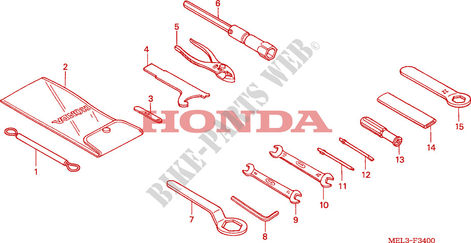 FERRAMENTAS para Honda CBR 1000 RR FIREBLADE HRC 2007