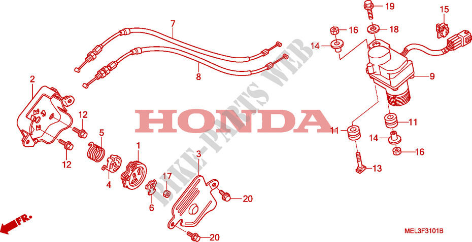 MOTOR SERVO  para Honda CBR 1000 RR FIREBLADE REPSOL 2007