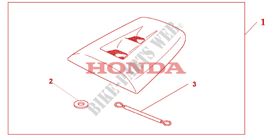 SEAT COWL*NH341P* para Honda CBR 1000 RR FIREBLADE 2004