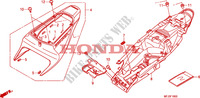 CARENAGEM TRASEIRA para Honda CBR 600 RR BLACK 2011