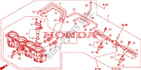CORPO ACELERADOR para Honda CBR 600 RR GRIS ORANGE 2011