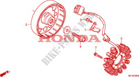 GERADOR para Honda CBR 600 RR GREY ORANGE 2011