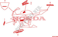 MARCA/FAIXA(9) para Honda CBR 600 RR ABS PRETO 2011