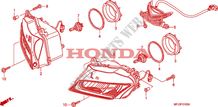 FAROL para Honda CBR 600 RR ABS 2010