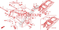 CORPO QUADRO para Honda CBR 1000 RR FIREBLADE ABS BLACK 2011