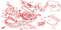 FILTRO AR para Honda CBR 1000 RR FIREBLADE ABS REPSOL 2011