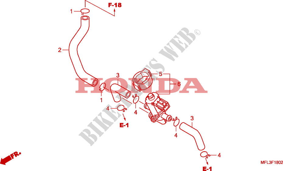 SISTEMA DE RECICLAGEM DE GÁS para Honda CBR 1000 RR FIREBLADE 2008