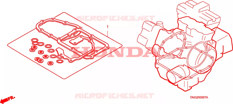 KIT B JUNTAS Honda MOTO 1200 VFR 2010  VFR1200FDA