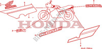 FAIXA/MARCA (CB450SJ) para Honda CB 450 S 27HP 1988