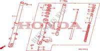 FORQUILHA FRENTE(CBR1000FK) para Honda HURRICANE 1000 CBR 1989