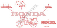 FAIXA/MARCA para Honda DOMINATOR 650 1990