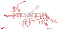 PEDAL TRAVAOES/PEDAL MUDANCAS para Honda CBR 500 F 1987