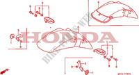 GUARDA LAMAS FRENTE para Honda RC30 750 1988