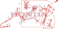 BOMBA PRINCIPAL TRASEIRA CILINDRO para Honda VFR 400 R3 1990