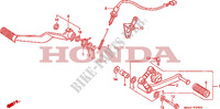 PEDAL TRAVAOES/ PEDAL MUDANCAS para Honda CBR 1000 1990