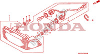LUZ TRASEIRA para Honda NTV 650 REVERE 50HP 1988