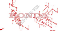 AMORTECEDOR TRASEIRO (VFR750FR/FS/FT/FV) para Honda VFR 750 1997