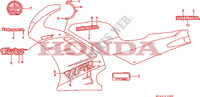 FAIXA/MARCA(1) (VFR750FL/FM CM) para Honda VFR 750 1990
