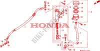 BOMBA PRINCIPAL TRASEIRA CILINDRO para Honda CBR 600 F 1992