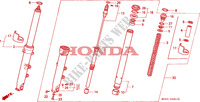 FORQUILHA FRENTE(2) para Honda CBR 600 F 27HP 1993