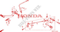 PEDAL TRAVAOES/PEDAL MUDANCAS para Honda CBR 600 F 1992
