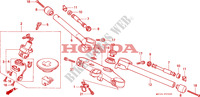 PUNHO GUIADOR/PONTE SUPERIOR para Honda CBR 600 F 1992