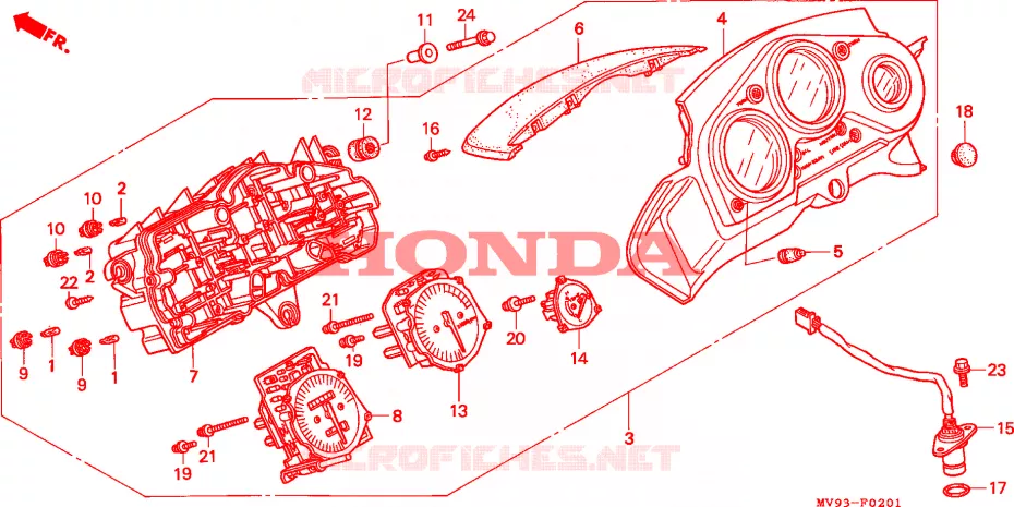 INDICADORES(2) Honda MOTO 600 CBR 1995  CBR600FS