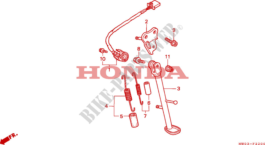 DESCANCO para Honda CBR 900 FIREBLADE 50HP 1992