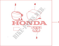 SACO ASSENTO TRASEIRO para Honda CB SEVEN FIFTY 750 2003