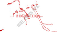 DESCANCO LATERAL para Honda VALKYRIE 1500 F6C TOURER 1999