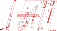 FORQUILHA FRENTE para Honda BIG ONE 1000 1993