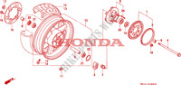 RODA TRASEIRA para Honda BIG ONE 1000 1993