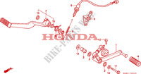 PEDAL TRAVAOES/PEDAL MUDANCAS para Honda CBR 1000 DUAL CBS 1995