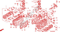 CABECA MOTOR para Honda GL 1500 GOLD WING SE 20éme anniversaire 1995