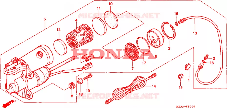 BOMBA AR Honda MOTO 1500 GOLD-WING 1994  GL1500SER