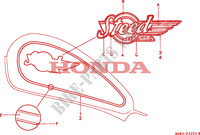 MARCA(4) para Honda STEED 400 1995