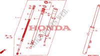 FORQUILHA FRENTE para Honda VT SHADOW 600 34HP Kumamoto factory 1999