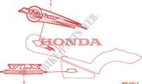 MARCA(2) para Honda VLX SHADOW 600 1997