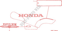 MARCA(4) para Honda VLX SHADOW 600 2 TONE 1999