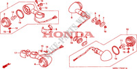 PISCA(2) para Honda VLX SHADOW 600 2 TONE 1999