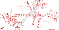PUNHO GUIADOR/PONTE SUPERIOR (2) para Honda SHADOW 600 VLX DELUXE 1998