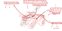 MARCA(TRX200D)('94 '96) para Honda TRX 200 FOURTRAX D 1994