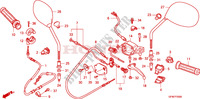 MANETE/INTERRUPTOR/CABO(NHX110WH8) para Honda LEAD 110 2010